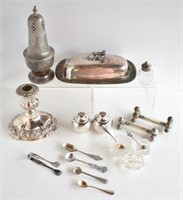 ASSORTED VICTORIAN SILVERPLATE SERVING ITEMS