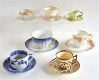 ASSORTED FANCY CUPS & SAUCERS