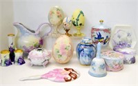ASSORTED HAND-PAINTED CHINA