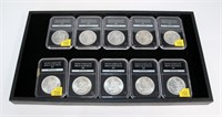 10- Collection of slab certified Uncirculated