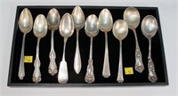 10- Sterling silver tablespoons (1 broken in half)