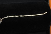 10kt white gold 1/2ct Diamond Bracelet 5.5 gr tw