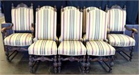 INCREDIBLE SET OF 8 MATCHING CHAIRS