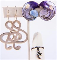 Jewelry Sterling Silver Earrings & Bracelet