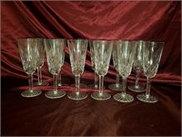 12 beautiful Waterford Crystal champagne flutes