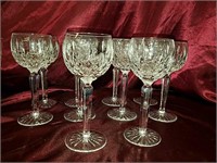 12 Waterford Crystal red wine glasses