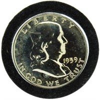 1959 Proof Franklin Silver Half Dollar