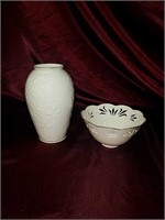 Beautiful Lenox bowl and Lenox vase
