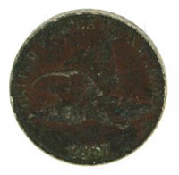 1857 Flying Eagle Cent *1st Year