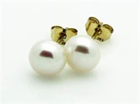 14Kt Gold Akoya Pearl Earrings