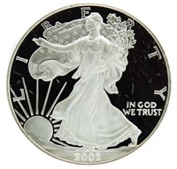 2002 Proof American Eagle Silver Dollar