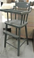 Handpainted Antique Doll's High Chair