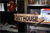 OUTHOUSE SIGN