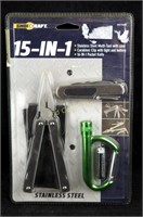 New Shopcraft 15 In 1 Multi Tool Knife Carabiner