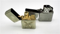 Vintage Zippo Fluid & Eagle Quartz Lighter Lot