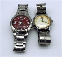 2 Vintage Casio Edifice & Waltham Wrist Watches
