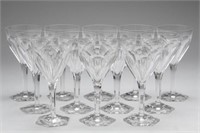 Val St Lambert Crystal Wine Glasses, Set of 12