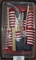Lot Of Small American Flags