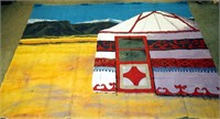 Large Canvas Backdrop Kazastan Mountains Tent