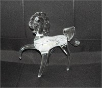 Heavy Art Glass Stallion Horse