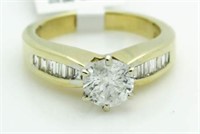 18kt Gold Brilliant 1.61 ct Diamond Solitaire Ring