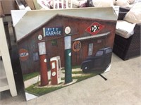 City Garage Canvas Painting