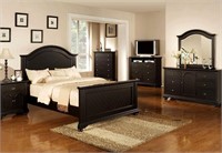 Elements Brook Black Full 5pc Bedroom Suite