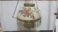 Ornate Victorian Style Hanging Lamp.  ( Shade