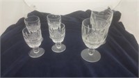 Set Of 4 Quality Waterford Crystal Goblets - 1