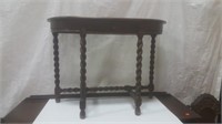 Jacobean Oak Hall Table & Mirror.  Table 36" L