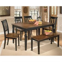Ashley 580 Owingsville Table, 4 Chairs, & Bench