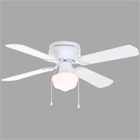 42" white / Oak Ceiling 3-speed  Fan w/ Light