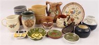 15 CERAMIC POTTERY PITCHERS VASES DISHES & MORE