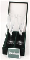 NEIMAN MARCUS CRYSTAL CHAMPAGNE FLUTES