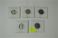 Uncirculated Nickels 1956-1965