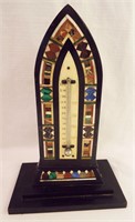 Inlaid Pietra Dura Stone Thermometer