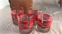 Set of four Coca-Cola Hi- ball glasses in