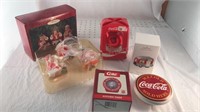 The three stooges Christmas ornament and a Coke
