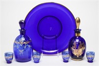 Continental Cobalt Blue Glassware, incl. Bohemian