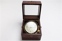 Victorian Nautical Boxed Clock, Gimbaled, English