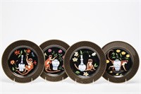 Lynn Chase "Monkey Garden" Porcelain Salad Plates