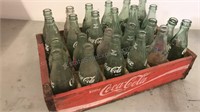 1972 Redwood case with 24 assorted bottles