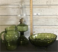 GREEN GLASS PIECES
