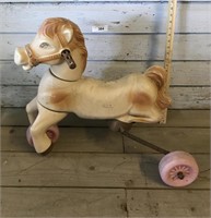 VINTAGE RIDE ON HORSE TOY