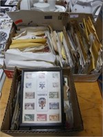 2 BOXES - BULK STAMPS, UNSORTED