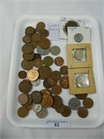 TRAY - ASSORTED GREAT BRITAIN COINS