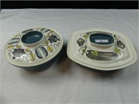 2 - POOLE POTTERY COVERED CASSEROLES