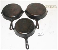 Grouping of Cast Iron Pans