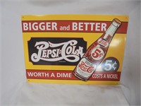 Repro Pepsi-Cola Metal Sign