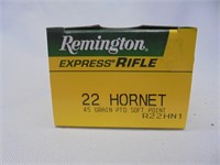 Remington 22 hornet, 45gr soft point